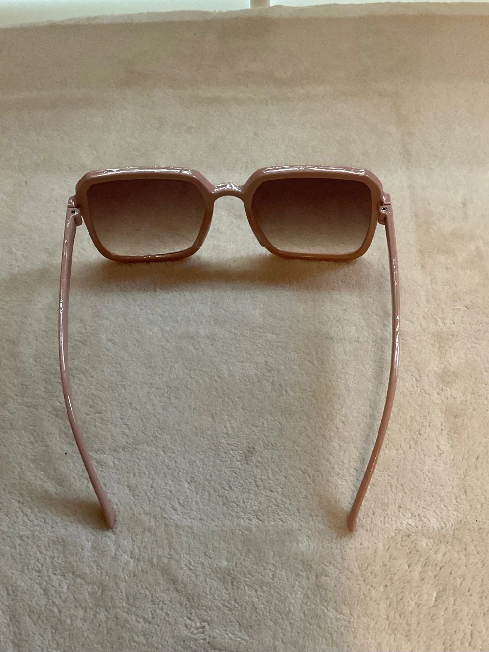 Women's Blush Square Sunglasses with Gradient Lenses